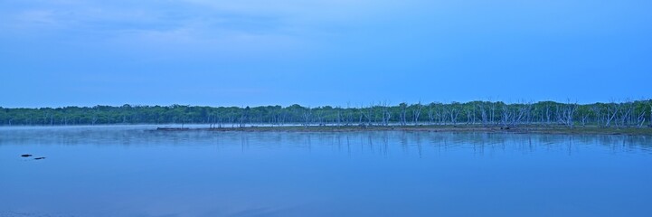 Fototapeta premium 野付半島ナラワラの幻想的な情景＠根室、北海道