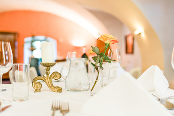 holy communion on wooden table on church.Taking Communion.Cup of glass with red wine, bread and Holy Bible and Cross on wooden table.black and white.