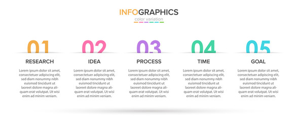 Infographic design with icons and 5 options or steps. Thin line vector. Infographics business concept. Can be used for info graphics, flow charts, presentations, web sites, banners, printed materials.