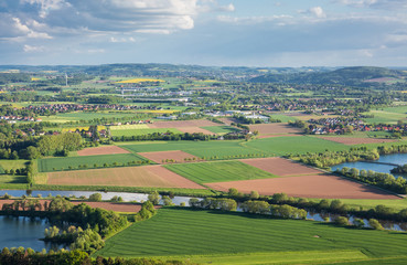 The landscape in Low Saxony, Germany