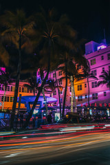 Miami Beach coucher de soleil nuit