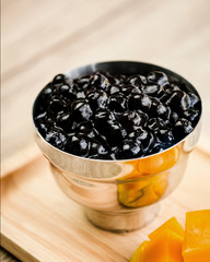 Tapioca Pearls, Bubble topping for tea  or Bubble milk tea or other beverage.