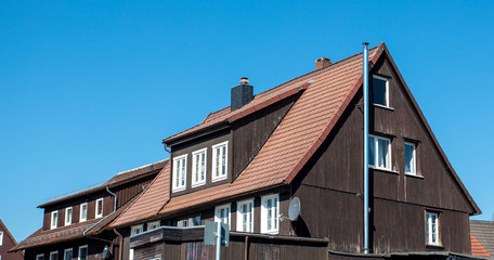 the roof of the house with nice window