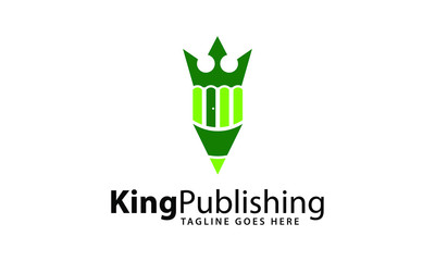 Vector logo template for Digital publishers, printing companies, libraries, encyclopedia, digital book store.