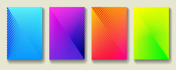 Minimal modern cover design. Dynamic colorful gradients. Future geometric patterns. Poster template vector design.