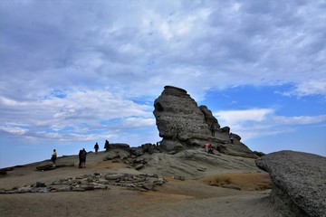 The Sphinx in Bucegi National Park, Romania - Natural rock formation