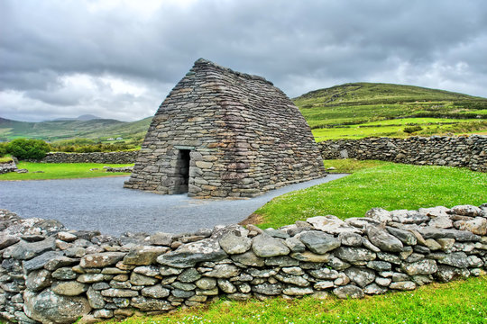 The Gallarus Oratory -  a chapel located on the Dingle Peninsula, County Kerry, Ireland.