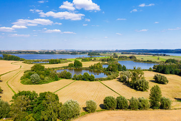 Aussicht auf den Uckersee und die Landschaft der Uckermark