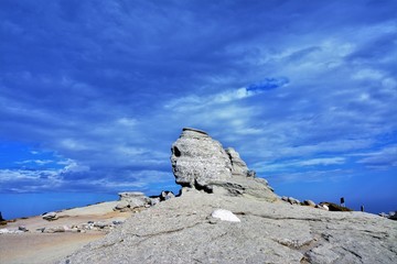 The Sphinx in Bucegi National Park, Romania - Natural rock formation