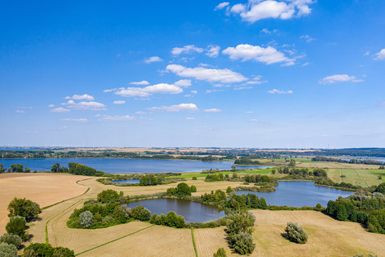 Aussicht auf den Uckersee und die Landschaft der Uckermark