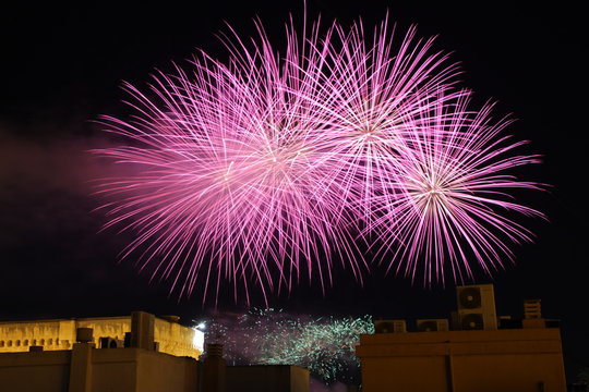 Fireworks in Elche for the festivities
