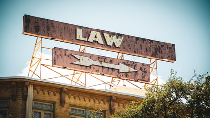 Street Sign to Law