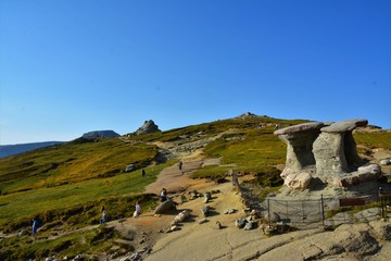 ( Babele ) or Old Women from plateau of Bucegi mountains -geological formations