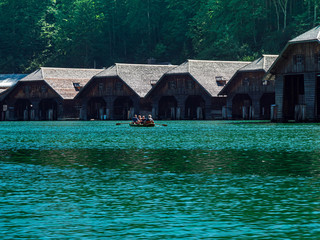 The Königssee as a quite place for hiking and relaxing and to enjoy nature in Germany