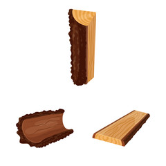 Vector illustration of signboard and wood sign. Set of signboard and wooden stock vector illustration.