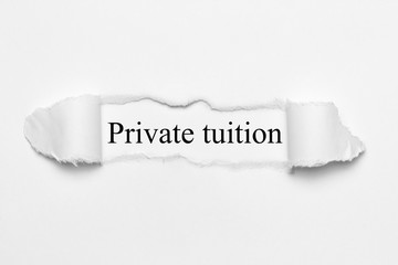 Private tuition 