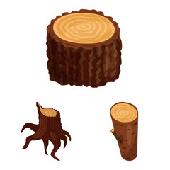 Vector illustration of signboard and wood logo. Set of signboard and wooden stock symbol for web.