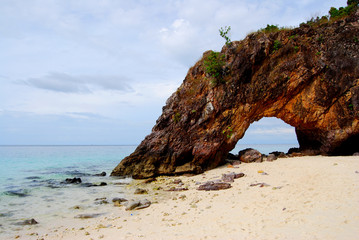 Koh Khai or Khai Island, On the island has mountains and beaches. Located in the southern part of Thailand.