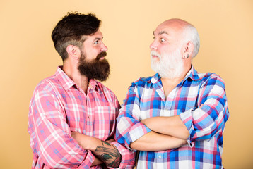 Hairdresser salon. Barber well groomed handsome mature man. Brutality and masculinity. Bearded...