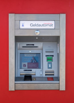 ATM, automatic transaction machine in Germany
