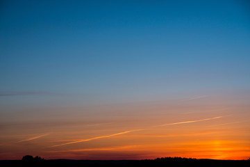 Colorful clear sky without cloud at twilight time before sunrise. Colorful clear sky with no clouds at dusk after sunset