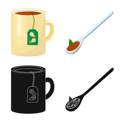 Isolated object of healthy and floral symbol. Collection of healthy and gradient stock vector illustration.