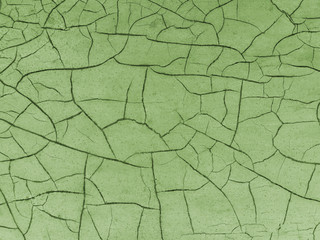 Cracked paint on wooden background, texture. Vintage wallpaper