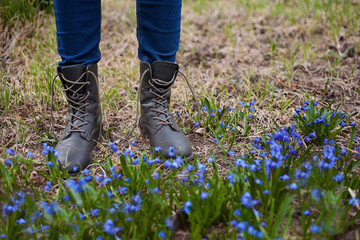 feet in the grass