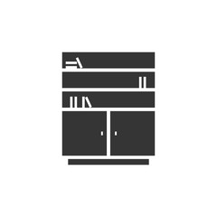 Cabinet icon. Cupboard icon. New trendy cabinet vector illustration symbol. eps file.