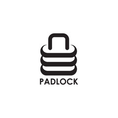 Fototapeta premium Pad lock icon logo design inspiration vector template