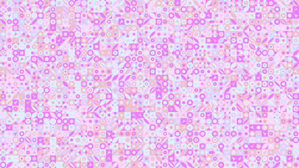 Random curved shape pattern desktop background - colorful vector illustration