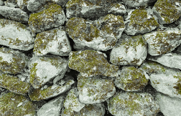 wall from rocks