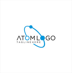 Neutron Atom Logo Icon Design Vector Stock . Science Atom Logo Design