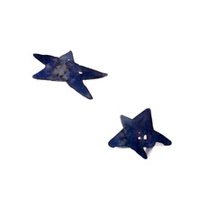Obraz premium Watercolor illustration of a minimalistic scandinavian dark black and blue stars. Hand drawn isolated on a white background.