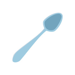 spoon utensil on white background