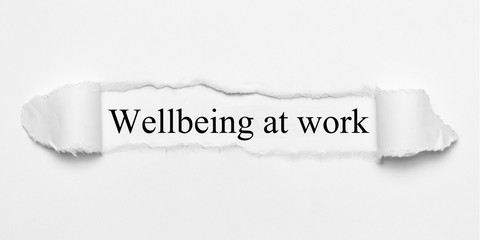 Wellbeing at work 