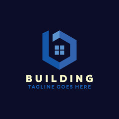 Letter B Logo For Building Vector Design Template. Modern and City Icon. Shape And Town Symbol.