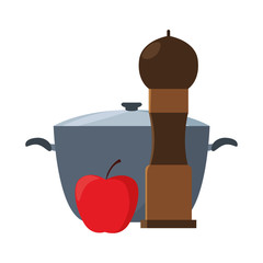 pot cucumber apple preparation cooking