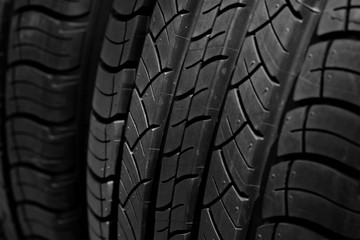tire of car texture closeup