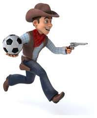 Fototapeta premium Fun Cowboy - 3D Illustration