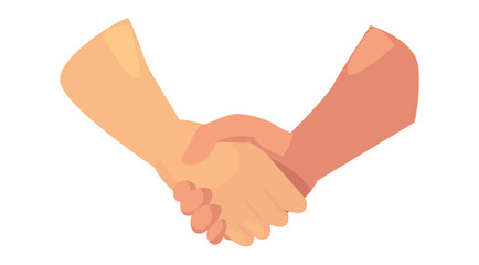 handshake icon flat design linear image