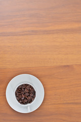 珈琲豆とカップ