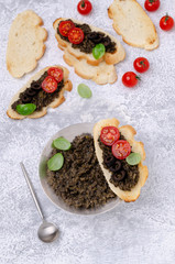 Traditional black tapenade