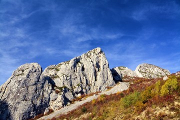 rocky landscape in Apuseni Mountains