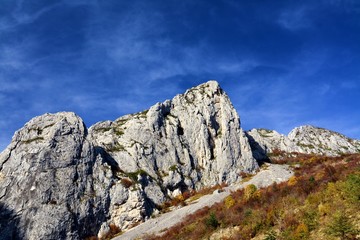 rocky landscape in Apuseni Mountains