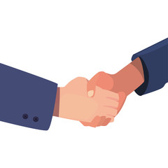 handshake icon flat design image