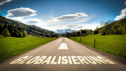Schild 401 - Globalisierung - obrazy, fototapety, plakaty