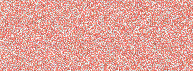 Coral pink floral pattern,white leaves and flowers vector texture