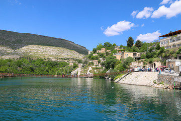 view of halfeti boat tour - gaziantep turkey