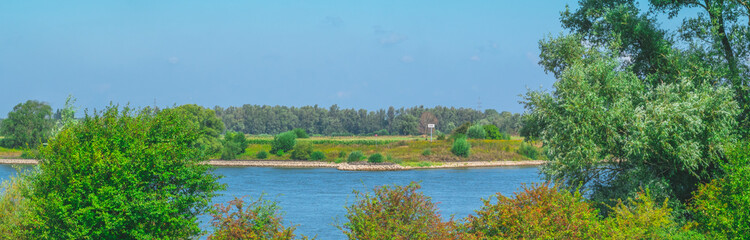 The river Waal in front dike